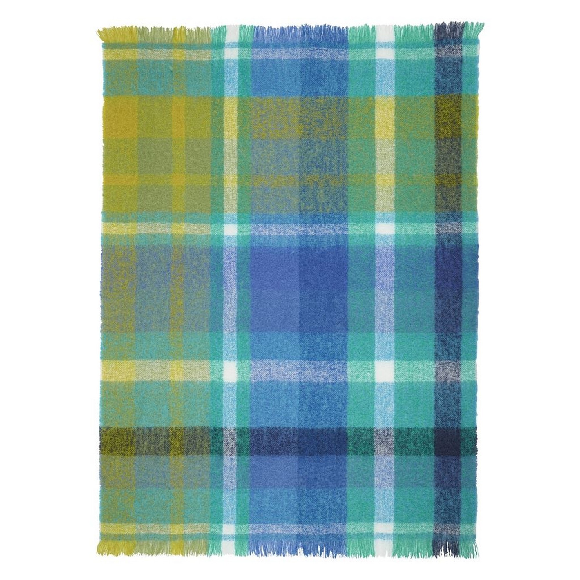 Fontaine Check Throw By Designers Guild In Cobalt Blue